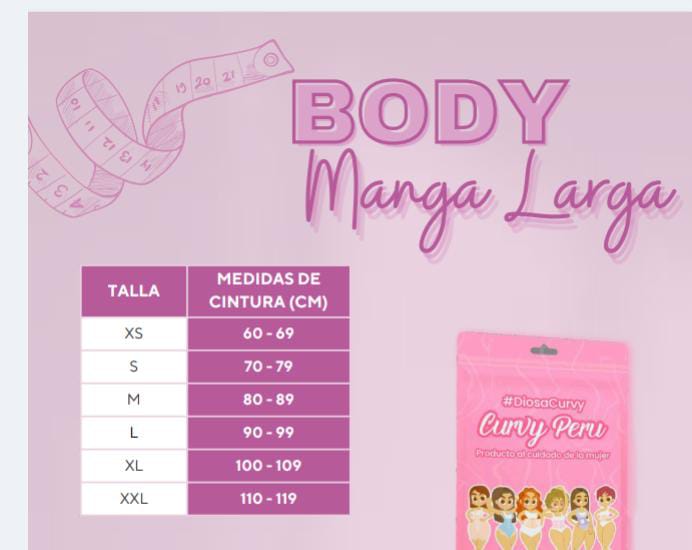 Body Moldeador Manga Larga Off Shoulders