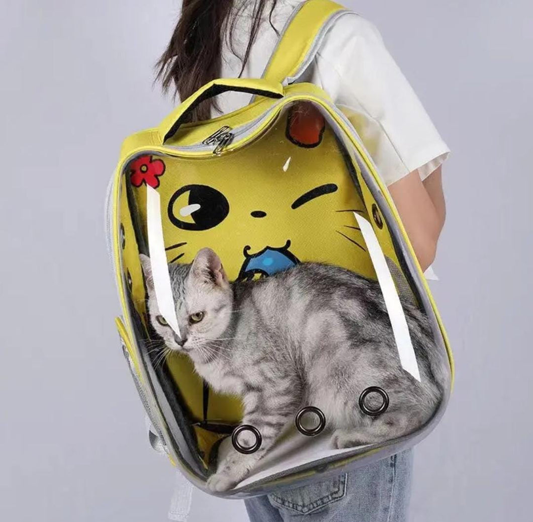 MOCHILA DE  TRANSPORTE DE MOSCOTA KAWAII 🐱