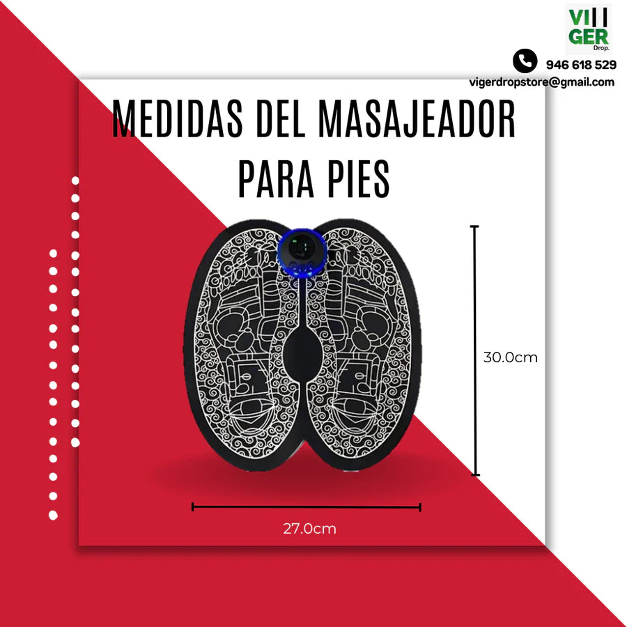 Super Combo Antiestrés Masajeador para pies + Mini masajeador corporal